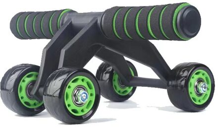 Multifunctionele Vier Abdominale Wiel Abdominalhome Oefening Gewichtsverlies Buik Wiel Mute Fitness Sporter Ab Roller Wiel groen