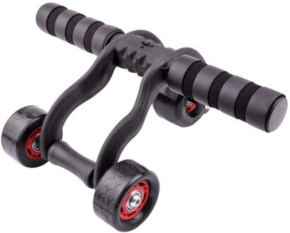 Multifunctionele Vier Abdominale Wiel Abdominalhome Oefening Gewichtsverlies Buik Wiel Mute Fitness Sporter Ab Roller Wiel Rood