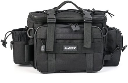 Multifunctionele Visgerei Zak Outdoor Sport Enkele Schouder Tas Crossbody Bag Taille Pack Vissen Lokt Tackle Gear Bag zwart
