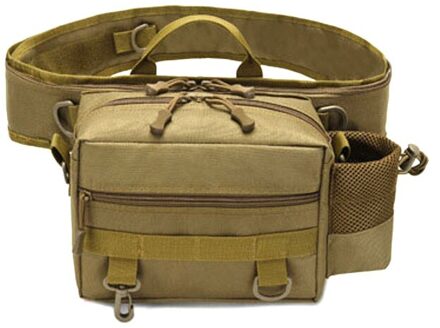 Multifunctionele Visgerei Zakken Taille Verpakking Draagbare Vissen Lokt Gear Carrier Hengel Zak Enkele Crossbody Schoudertas bruin