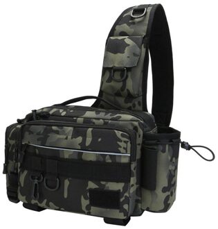 Multifunctionele Vissen Zak Schouder Packs Nylon 600D Vis Lokken Aas Storage Case Voor Outdoor Vissen Draagbare Accessoires