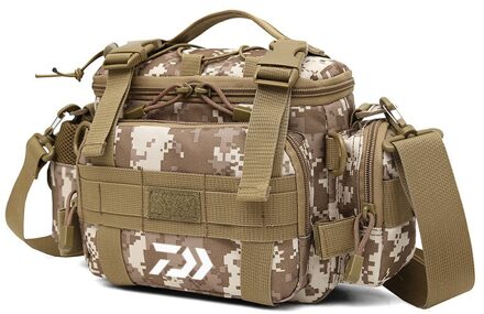 Multifunctionele Vissen Zakken 1000D Waterdichte Reel Lokken Taille Verpakking Messenger Pole Outdoor Schouder Vissen Tas Karper Pakken GeziHuang