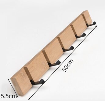 Multifunctionele Wandmontage Plakken Verzegelde Opslag Haak Houten Hanger Autosleutel Kledingrek Haken Ruimtebesparing Rack Huishouden 5 hooks