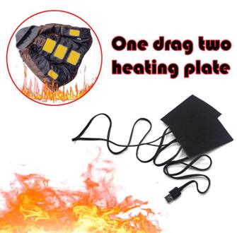 Multifunctionele Waterdichte Winter Warmer 5V USB Plakken Pads Elektrische Verwarming Mat voor Winter Jassen USB Opgeladen W1 nee switch