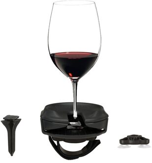 Multifunctionele Wijnrek Houder Met Zuignap Outdoor Wijnglas Bier Houder Met Vaste Riem Opslag Plank Rek groen