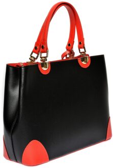 Multikleur Leren Tas Veelkleurig