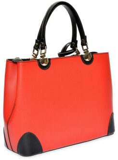 Multikleur Leren Tas Veelkleurig