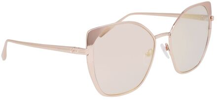 Multikleurige Metalen Zonnebril Veelkleurig - One Size