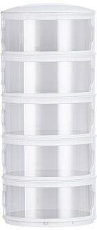 Multilayer Isolatie Stofdicht Cover Multi-layer Stofdicht Groente Cover Verwijderbare Vers Houden Voedsel Cover Voor Gerechten wit five layers