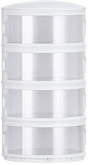 Multilayer Isolatie Stofdicht Cover Multi-layer Stofdicht Groente Cover Verwijderbare Vers Houden Voedsel Cover Voor Gerechten wit four layers