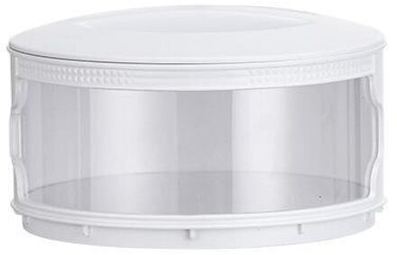 Multilayer Isolatie Stofdicht Cover Multi-layer Stofdicht Groente Cover Verwijderbare Vers Houden Voedsel Cover Voor Gerechten wit laag