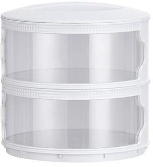 Multilayer Isolatie Stofdicht Cover Multi-layer Stofdicht Groente Cover Verwijderbare Vers Houden Voedsel Cover Voor Gerechten wit second floor