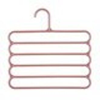 Multilayer Kleerhanger Broek Hanger Doek Rack Multi-purpose Opslag Sjaal Tie Ruimtebesparend Kleerhanger Kleerhangers bruin