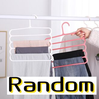 Multilayer Kleerhanger Broek Hanger Doek Rack Multi-purpose Opslag Sjaal Tie Ruimtebesparend Kleerhanger Kleerhangers willekeurig kleur