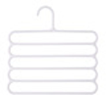 Multilayer Kleerhanger Broek Hanger Doek Rack Multi-purpose Opslag Sjaal Tie Ruimtebesparend Kleerhanger Kleerhangers wit