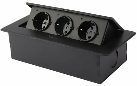 Multimedia Outlet EU US USB Web Socket Black Connection Box Desktop Wall Multifunction Pop Up Hidden Socket for Conference Room