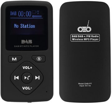 Multimedia Play Draagbare Pocket Dab/Dab +/Fm Radio Ontvanger Met Oortelefoon Lcd-scherm Oplaadbare Multimedia Speler