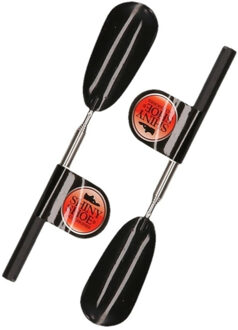 Multipak van 2x stuks zwarte uitschuifbare schoenlepel