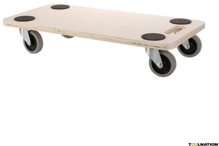 Multiplex Verhuisplaat | 58x29cm | 200kg Capaciteit | 75mm TPR Wielen | FSC 100% - DIG825