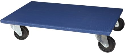Multiplex Verhuisplaat met PVC Bekleding | 65x40cm | 400kg Capaciteit | 100mm TPR Wielen | FSC 100% - DIG818