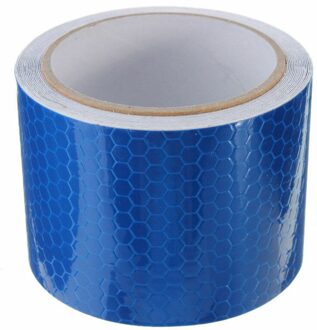 Multipurpose 50Mm * 3M Auto Reflecterende Tape Decoratie Stickers Auto Waarschuwing Veiligheid Reflectie Tape Film Auto Reflector Sticker blauw