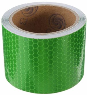 Multipurpose 50Mm * 3M Auto Reflecterende Tape Decoratie Stickers Auto Waarschuwing Veiligheid Reflectie Tape Film Auto Reflector Sticker groen