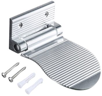 Multipurpose Badkamer Pedaal Douche Muur Gemonteerde Anti-Slip Aluminium Veiligheid K43C zilver