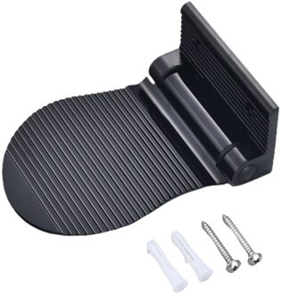 Multipurpose Badkamer Pedaal Douche Muur Gemonteerde Anti-Slip Aluminium Veiligheid K43C zwart