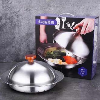 Multipurpose Koken Bakken Steamer Rvs Stoomboot Mand Rijstkoker Stoomboot Voedsel Stomen Tray Kookgerei Keuken Gereedschap