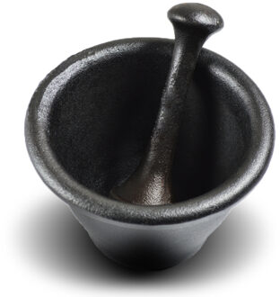 Multipurpose Ongecoat Gietijzeren Mortel Stamper Set Handleiding Apotheek Herb Mills Vleesmolens Kruiden Pepermolen Knoflookpers Crusher