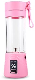 Multipurpose Opladen Juicer Extractor Modus Draagbare Kleine Huishoudelijke Blender Usb Low Noise Ei Garde/Juicer/Voedsel Sharp Cut mixer roze