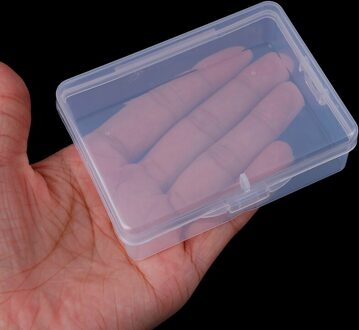 Multipurpose Transparante Plastic Opbergdoos Duidelijk Vierkante Doos 9Cm * 6.5Cm * 3Cm