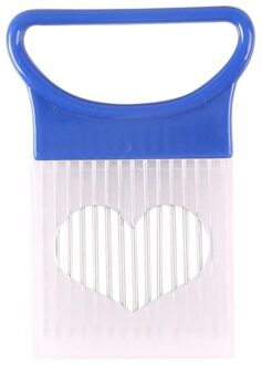 Multipurpose Ui Slicer Tool Met Bescherming Cover Assistent Snijden Ui Insert Apparaat Handleiding Groente Chopper Snijden T8NE blauw