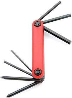 multitool 7 functies 9,5 cm rood (020895)