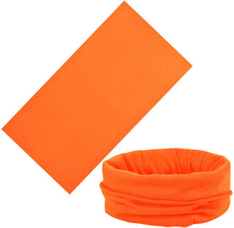 Multiuse Unisex Outdoor Sjaal Tube Magic Outdoor Bandana Snood Hoofddeksels Winter Masker Gezicht Cover Masker Маска Шарф #15 oranje