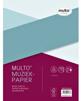 Multo Interieur Multo muziekpapier A4 23-rings 50vel