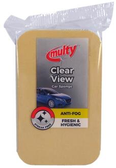 Multy Auto Zeemspons Anti-condens 12x7,5cm geel