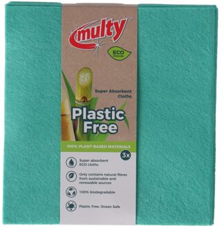 Multy Eco vriendelijke vaatdoeken 3-pack Groen