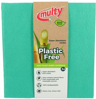 Multy Eco Vriendelijke Vaatdoeken 38x40cm 3-pack groen