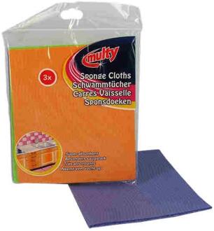 Multy Sponsdoeken 3 Stuks