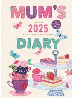 Mum's Fabric Planner A5 Diary 2025 - Calendars, Carousel