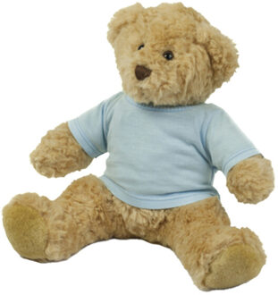 Mumbles Katoenen effen teddy t-shirt Blauw - M