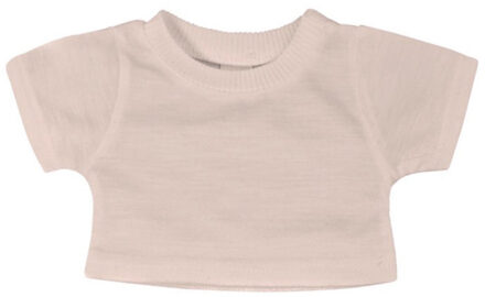 Mumbles Katoenen effen teddy t-shirt - maat M Roze