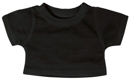 Mumbles Katoenen effen teddy t-shirt Zwart - S