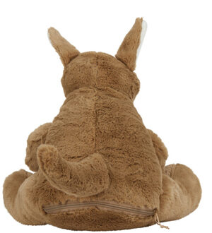 Mumbles Zippie kangoeroe teddybeer Bruin - L