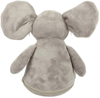Mumbles Zippie olifant teddybeer Grijs - L