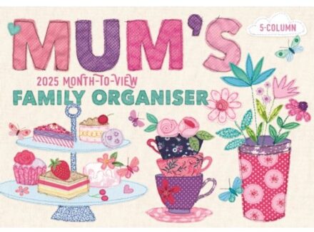 Mums Fabric & Buttons Planner A4 Calendar 2025 - Calendars, Carousel