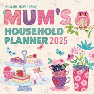 Mums Fabric Household Planner Wall Calendar 2025 - Calendars, Carousel