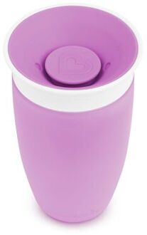 Munchkin Miracle Anti-Lek Drinkbeker - Sippy Cup - Oefenbeker voor Baby en Kind - 296ml - Paars