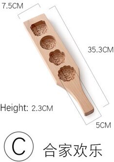 Mung Bonen Taart Ijs Huid Mid-Autumn Maan Cakevorm Huishoudelijke Hand-Drukken Bakken Tools Dessert Hand mold